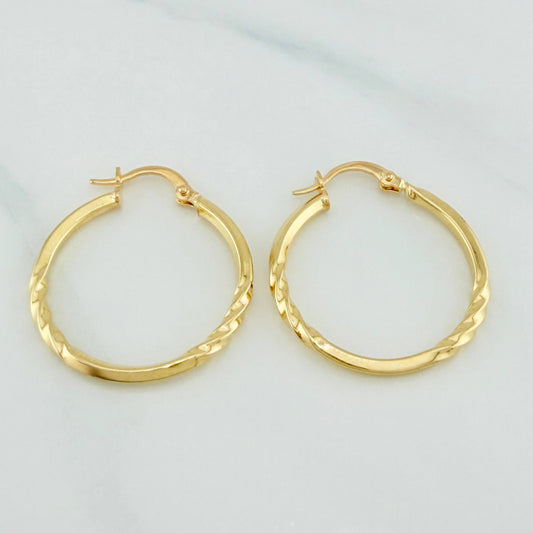 Candongas Yudi Lisa 1.65 g / 2.8 cm Oro Amarillo 18K