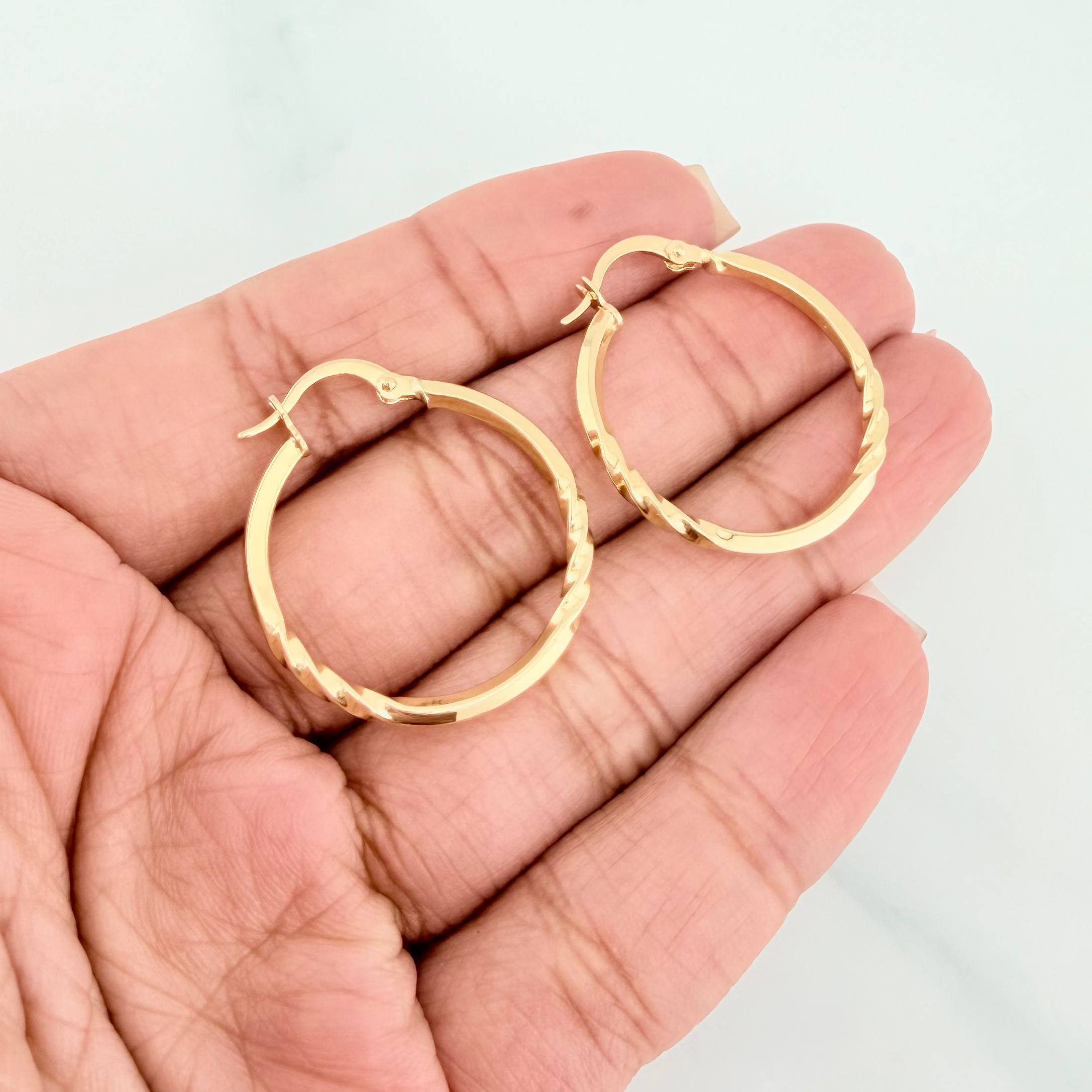 Candongas Yudi Lisa 1.65 g / 2.8 cm Oro Amarillo 18K