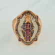Anillo Virgen De Guadalupe 18.7gr / T12 1/4 / Oro Rosa 18K $