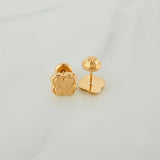 Topos Trebol 0.9gr / 4mm Oro Amarillo 18K &