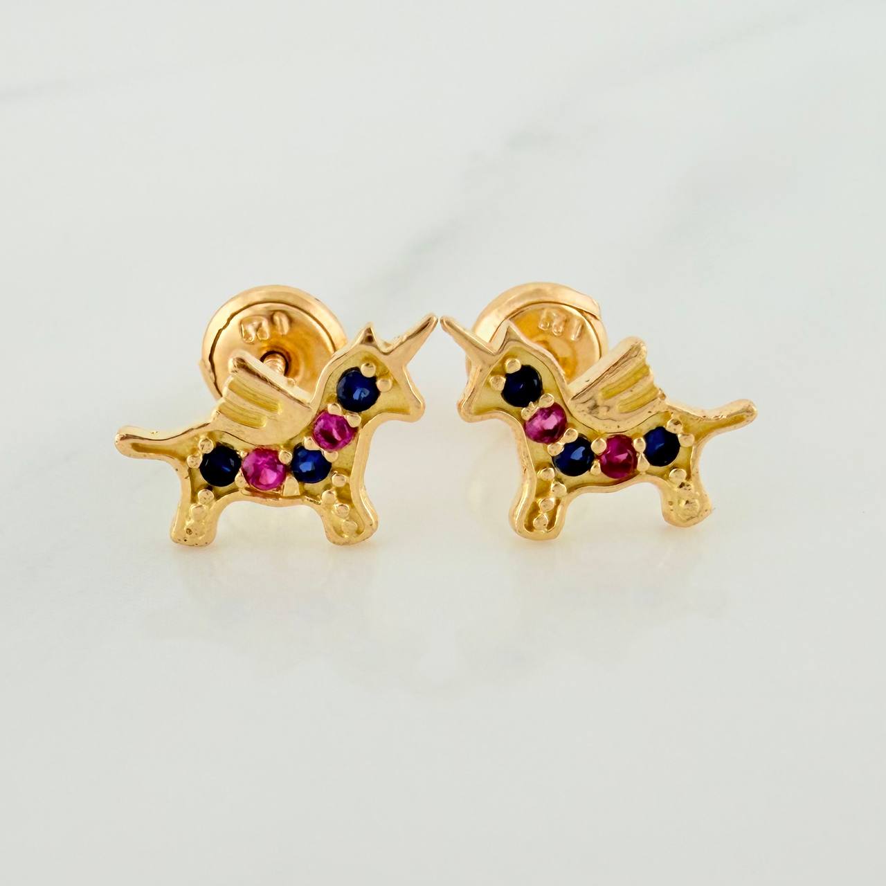Topos Unicornio 1.1gr / 7mm Oro Amarillo 18K