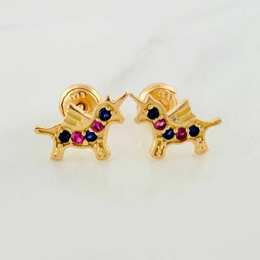 Topos Unicornio 1.1gr / 7mm Oro Amarillo 18K