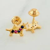 Topos Unicornio 1.1gr / 7mm Oro Amarillo 18K