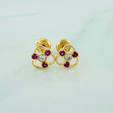 Topos Iris 0.9gr / 4mm Oro Amarillo 18K