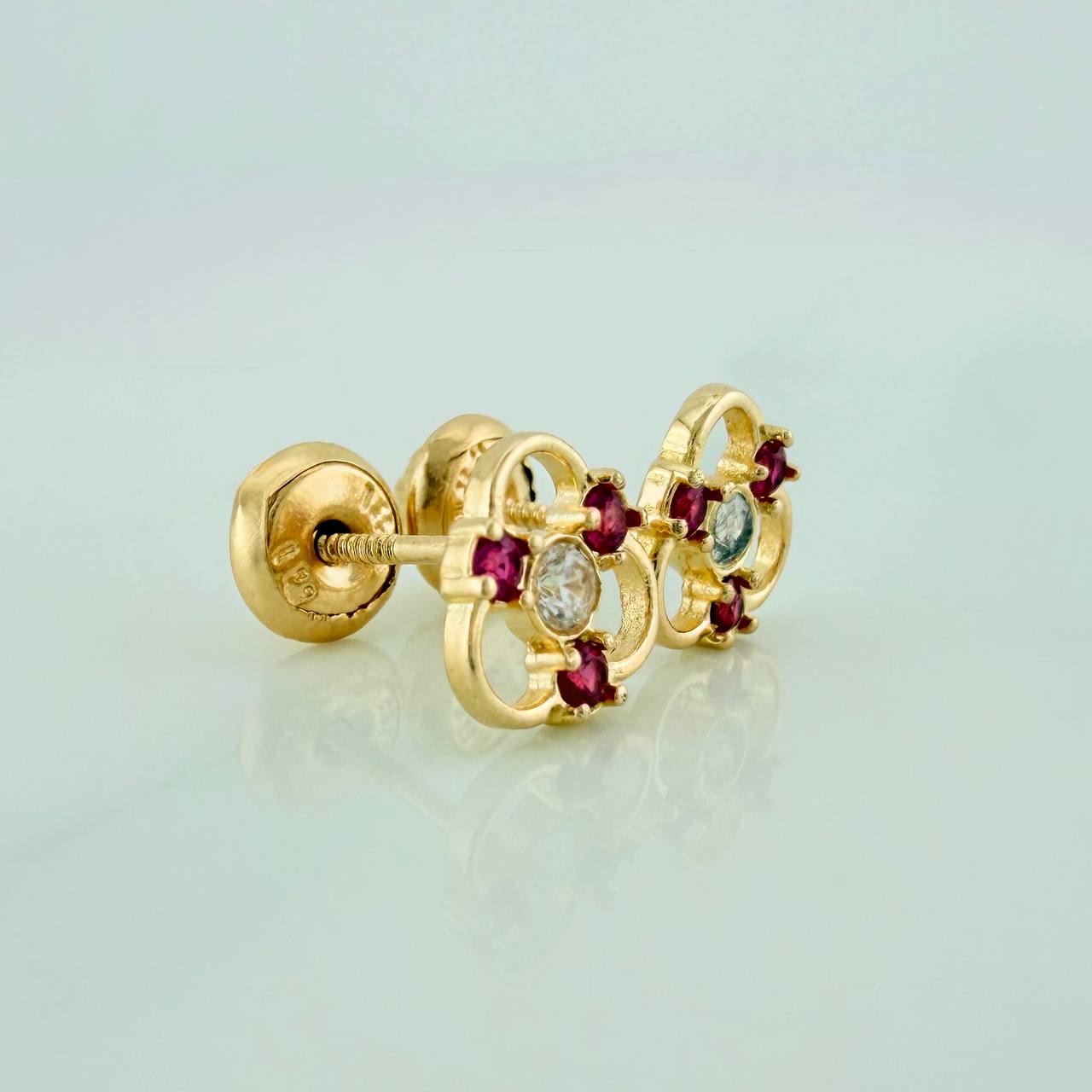 Topos Iris 0.9gr / 4mm Oro Amarillo 18K
