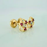 Topos Iris 0.9gr / 4mm Oro Amarillo 18K
