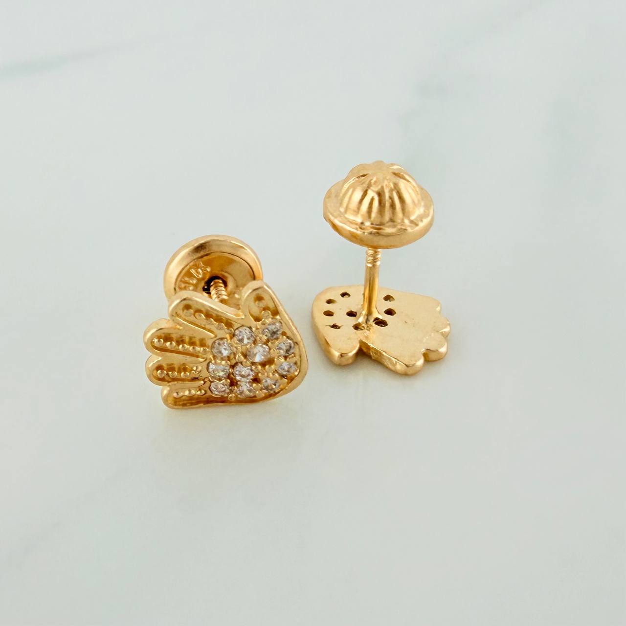Topos Manos 1.05gr / 4mm Oro Amarillo 18K