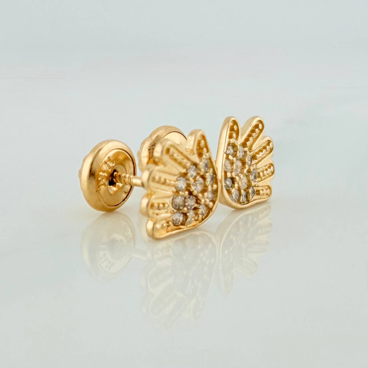 Topos Manos 1.05gr / 4mm Oro Amarillo 18K