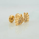 Topos Manos 1.05gr / 4mm Oro Amarillo 18K