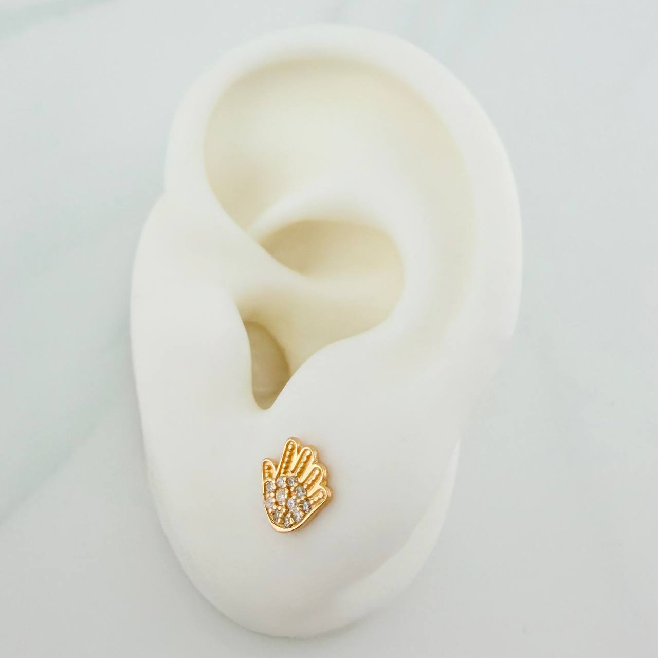 Topos Manos 1.05gr / 4mm Oro Amarillo 18K
