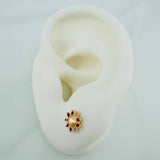 Topos Flor 1.2gr / 3mm Oro Amarillo 18K