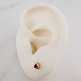 Topos Bisel 0.7gr / 3mm Oro Rosa 18K