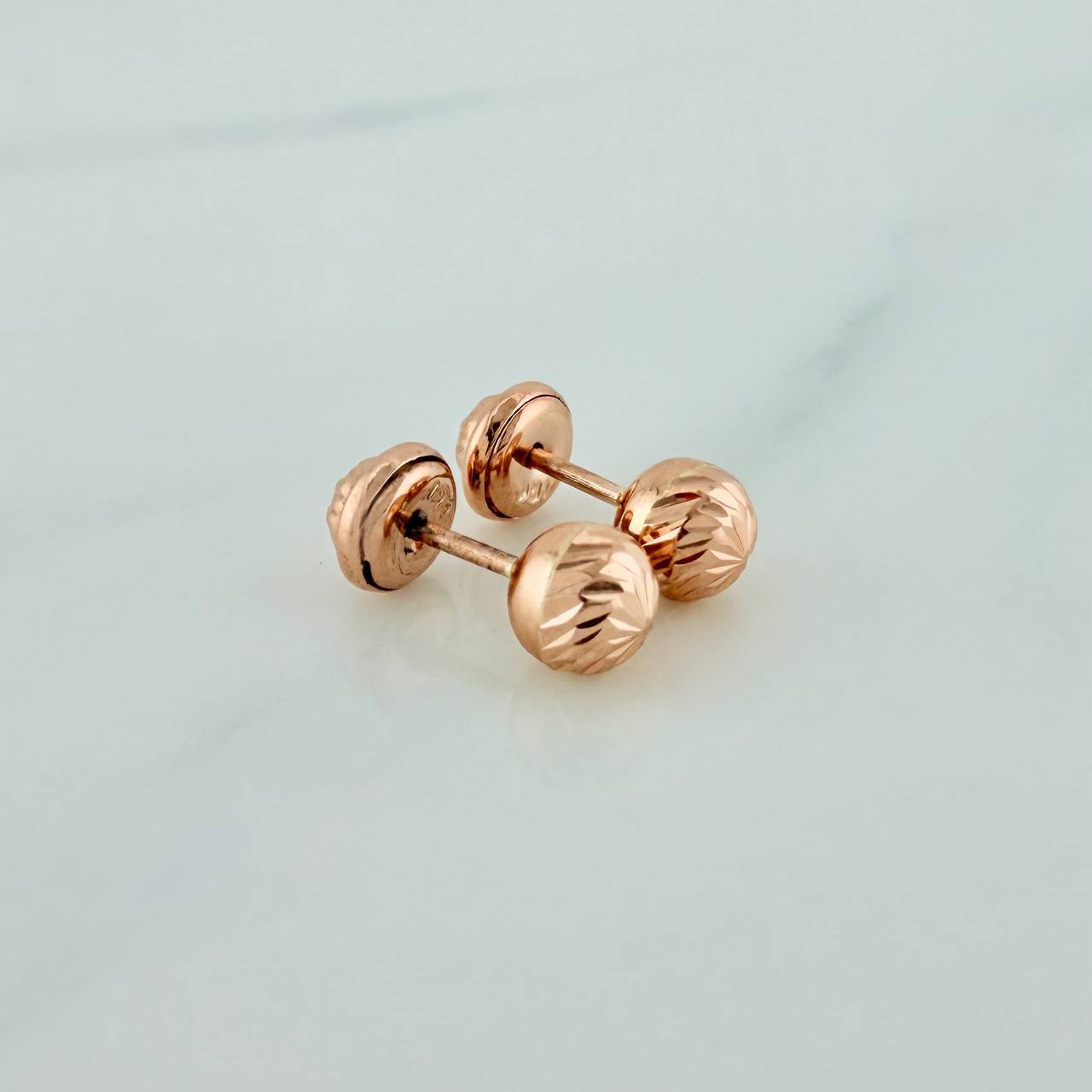 Topos Bola 0.85gr / 5mm Oro Rosa 18K