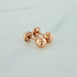 Topos Bola 0.85gr / 5mm Oro Rosa 18K