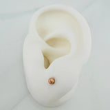 Topos Bola 0.6gr / 3mm Oro Rosa 18K