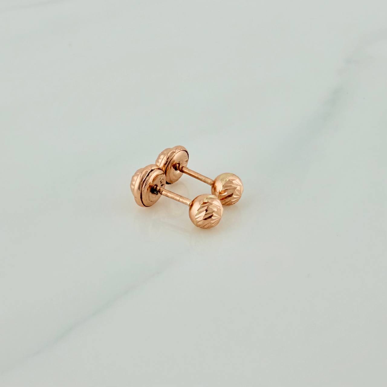 Topos Bola 0.7gr / 4mm Oro Rosa 18K