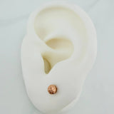 Topos Bola 0.7gr / 4mm Oro Rosa 18K