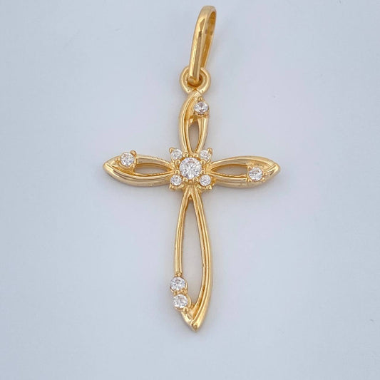 Dije Cruz Isometrica 1.5gr / 3cm / Oro Amarillo 18K %