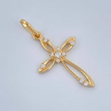 Dije Cruz Isometrica 1.5gr / 3cm / Oro Amarillo 18K %