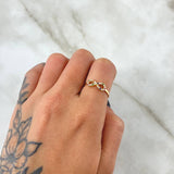 Anillo Infinito Lemniscata 1.5gr / T6 / Circones Multicolor Oro Amarillo 18K ©