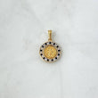 Dije San Benito En Aro Movil 2.2gr / 2.2cm / Circones Blancos Negros Oro Amarillo 18K