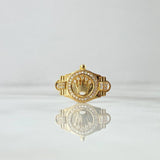 Herraje Corona RX 3gr / 3.2cm / Circones Blancos Oro Amarillo 18K ©