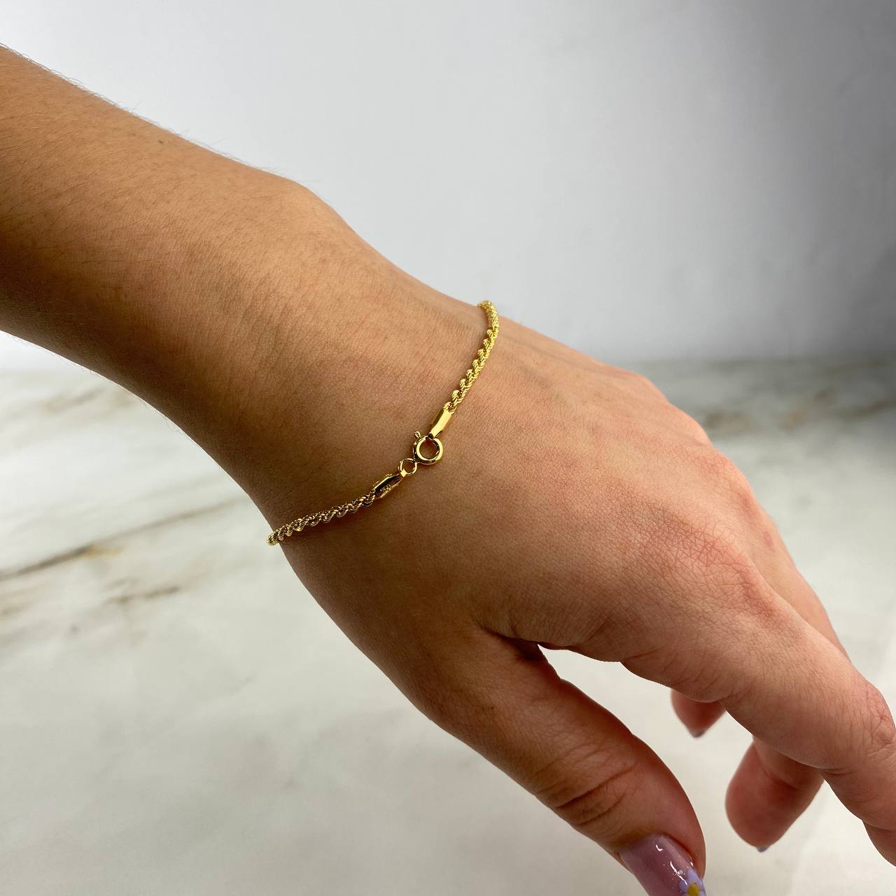 Pulso Lazo 1.4gr / 19cm / 2.1mm Oro Amarillo +3