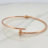 Pulso Aro Clavo 4.75gr / 17cm / 2mm Oro Rosa 18K