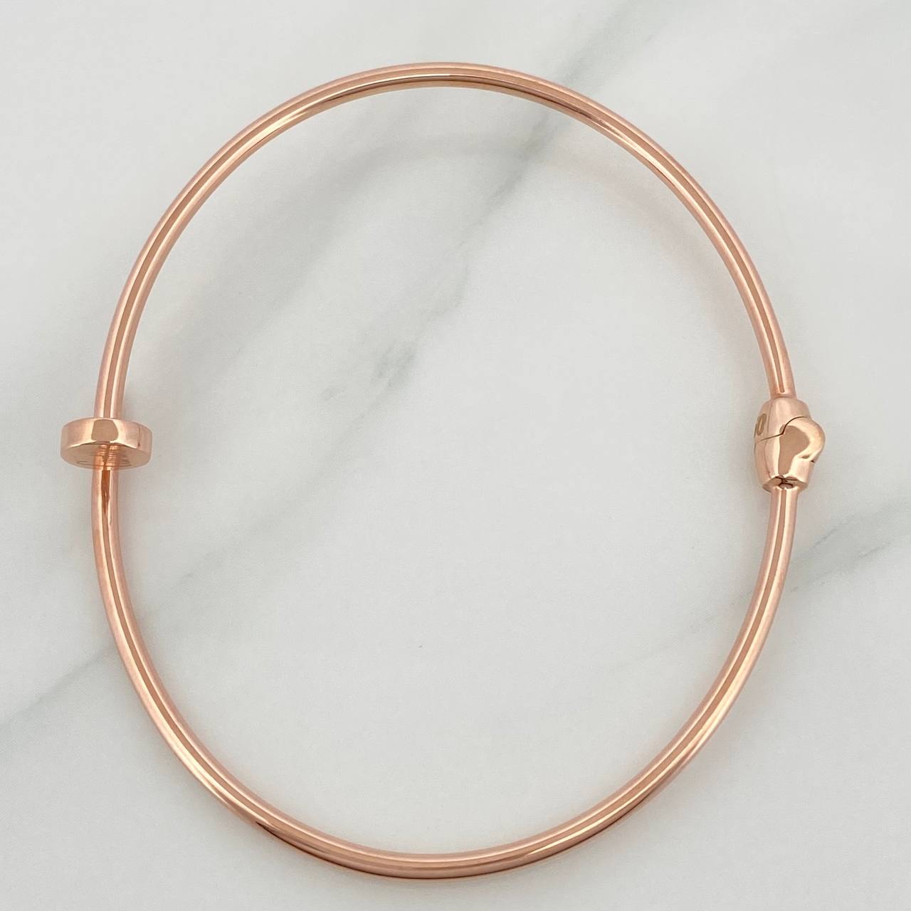 Pulso Aro Clavo 4.75gr / 17cm / 2mm Oro Rosa 18K