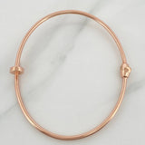 Pulso Aro Clavo 4.75gr / 17cm / 2mm Oro Rosa 18K