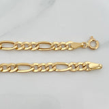 Pulso Figaro 2.6gr / 20cm / 3mm Oro Amarillo +1 18K %