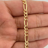 Pulso Figaro 2.6gr / 20cm / 3mm Oro Amarillo +1 18K %