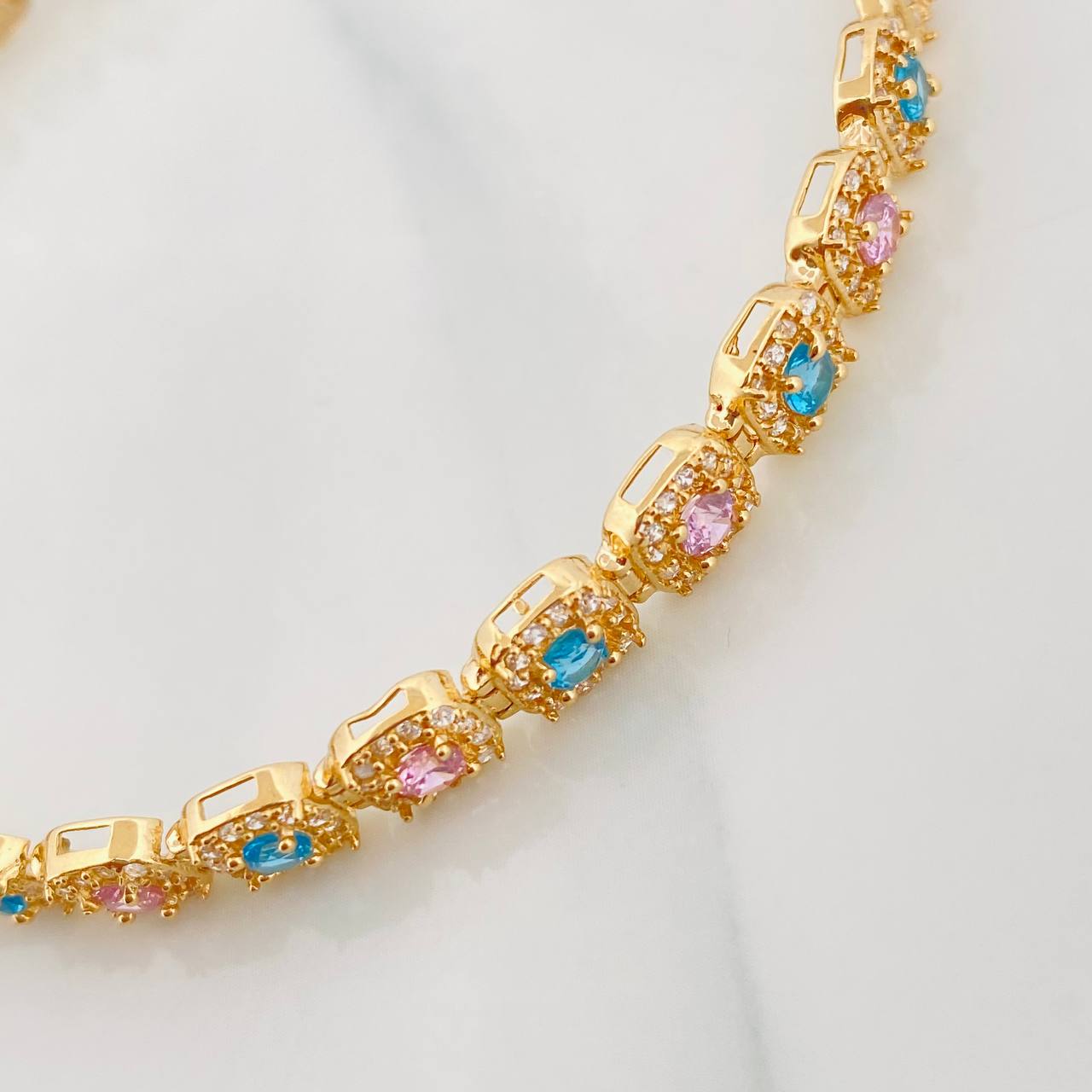 Pulso Tennis 14.85g / 19.05cm / 6.2mm Oro Amarillo 18K