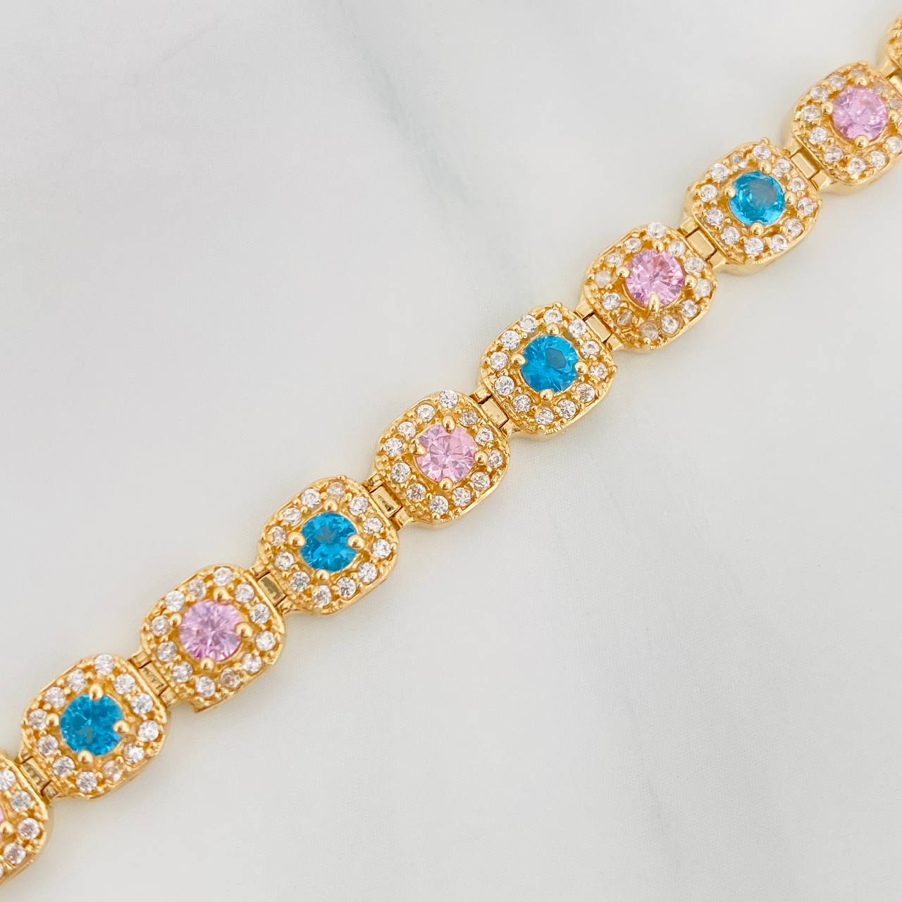 Pulso Tennis 14.85g / 19.05cm / 6.2mm Oro Amarillo 18K