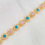 Pulso Tennis 14.85g / 19.05cm / 6.2mm Oro Amarillo 18K