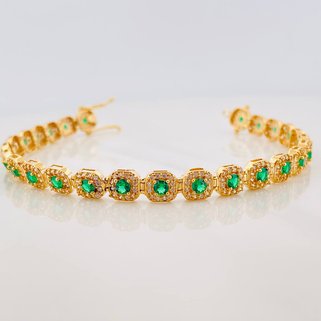 Pulso Tennis 13.05g / 19cm / 6.37mm Oro Amarillo 18K