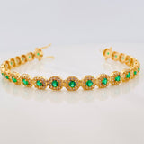 Pulso Tennis 13.05g / 19cm / 6.37mm Oro Amarillo 18K