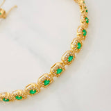 Pulso Tennis 13.05g / 19cm / 6.37mm Oro Amarillo 18K