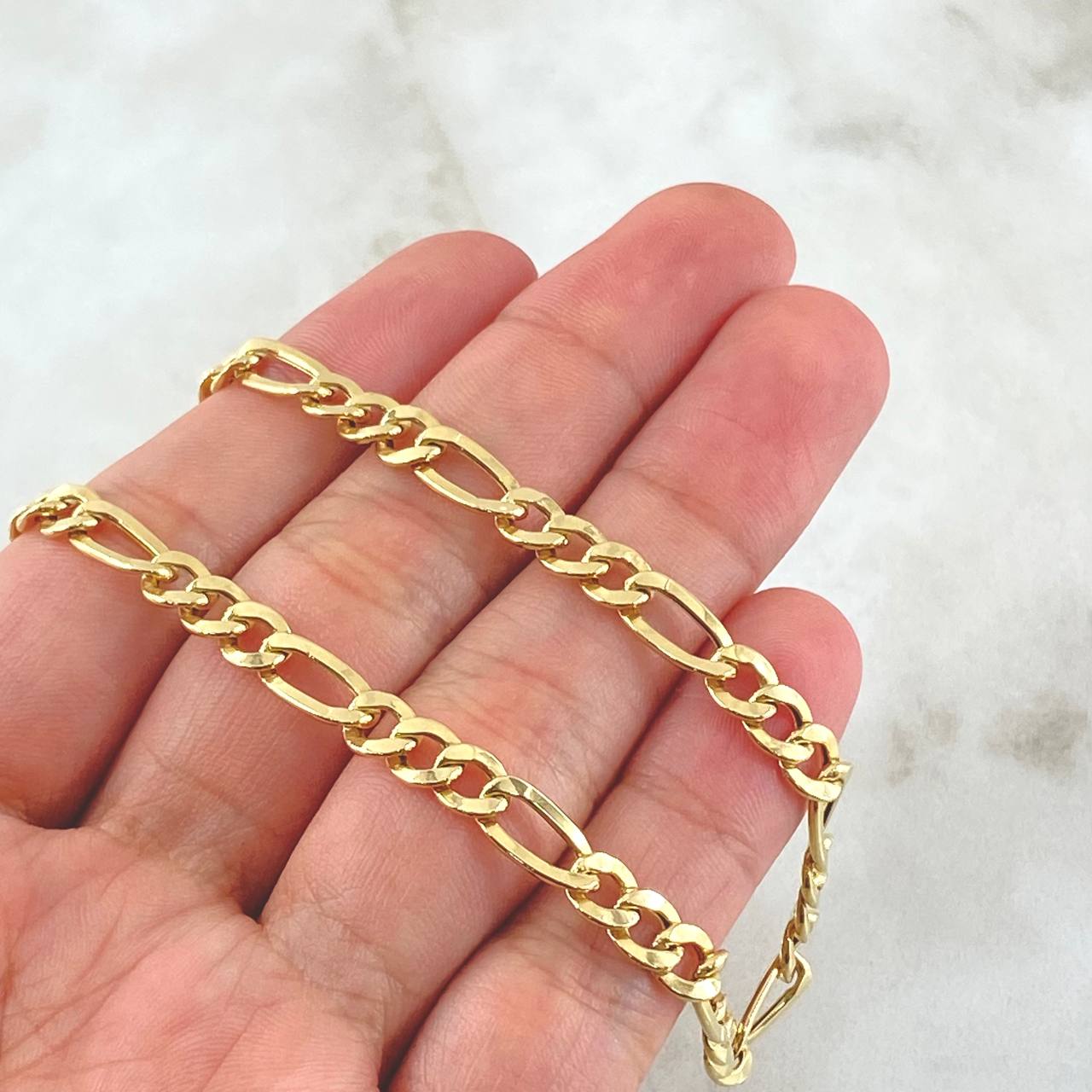 Cadena Figaro 10.55gr / 60cm / Oro Amarillo +1 18K ©