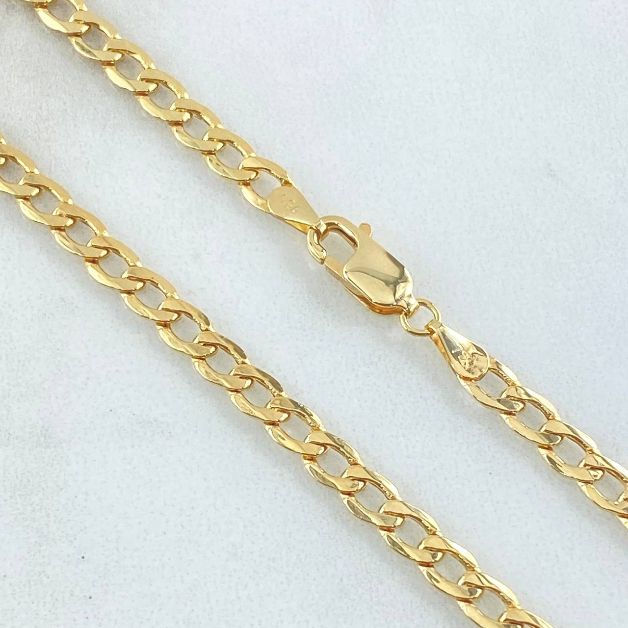 Cadena Cubana 7.6gr / 60cm / Oro Amarillo +1 18K ©