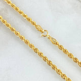 Cadena Lazo 4.6gr / 50cm / Oro Amarillo +2 18K ©