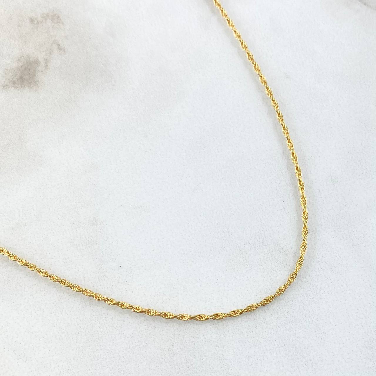 Cadena Lazo 1.1gr / 60cm / Oro Amarillo +3 18K ©