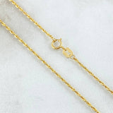 Cadena Lazo 1.1gr / 60cm / Oro Amarillo +3 18K ©