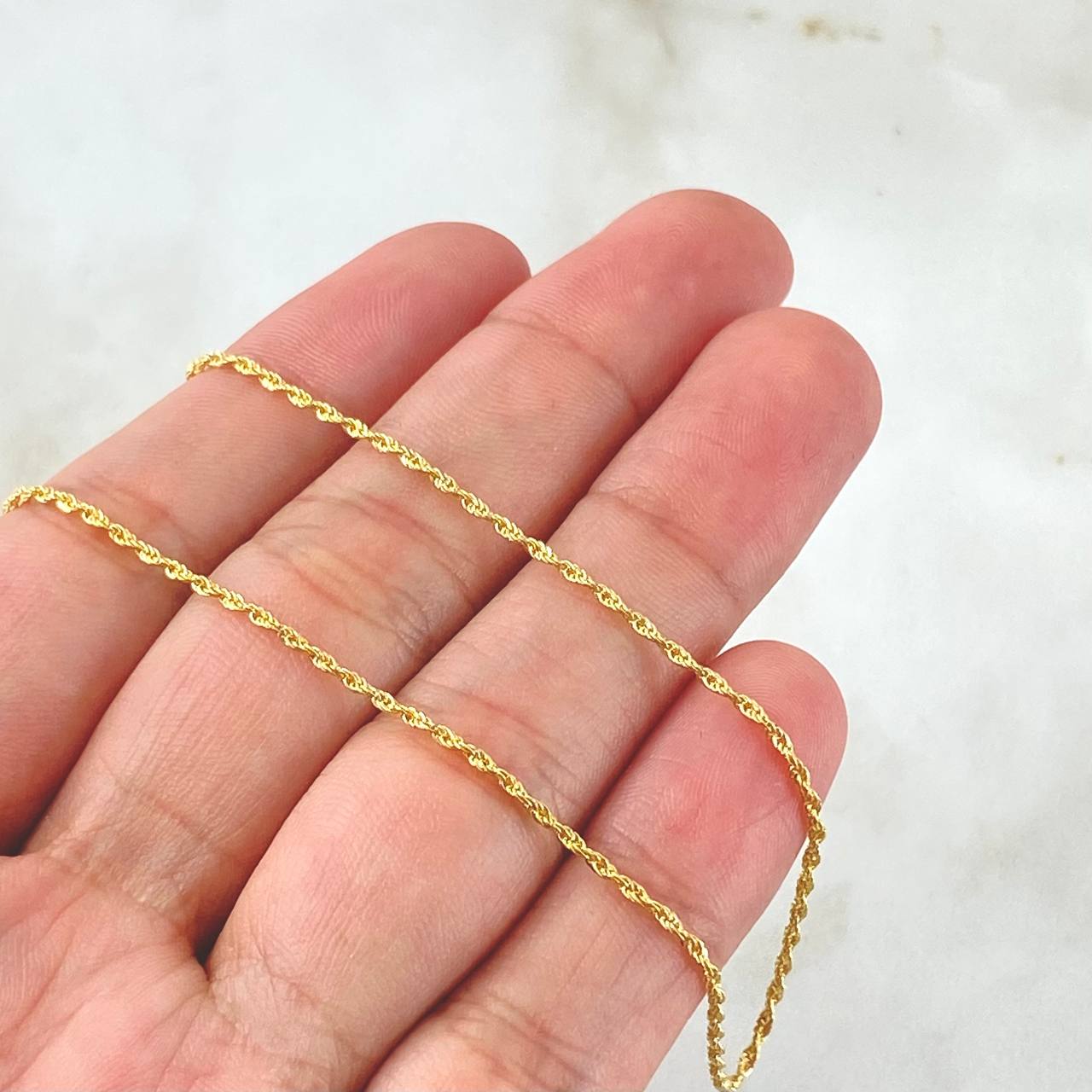 Cadena Lazo 1.1gr / 60cm / Oro Amarillo +3 18K ©