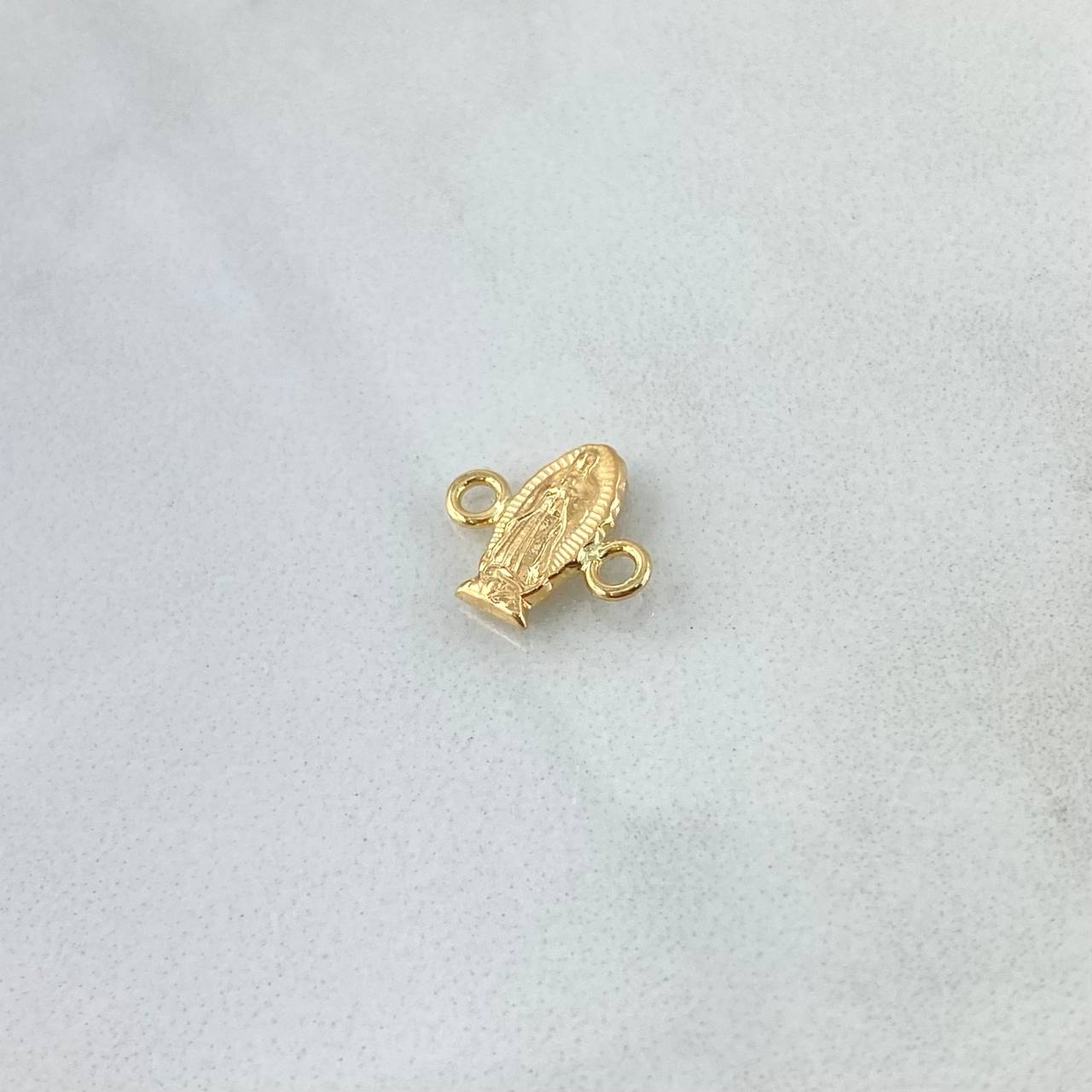 Herraje Virgen de Guadalupe 0.35gr / 1cm / silueta Lisa Oro Amarillo 18K