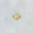 Herraje Divino Niño 0.45gr / 1.5cm / Ovalo Bordeado Oro Amarillo 18K