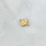 Herraje Divino Niño 0.45gr / 1.5cm / Ovalo Bordeado Oro Amarillo 18K