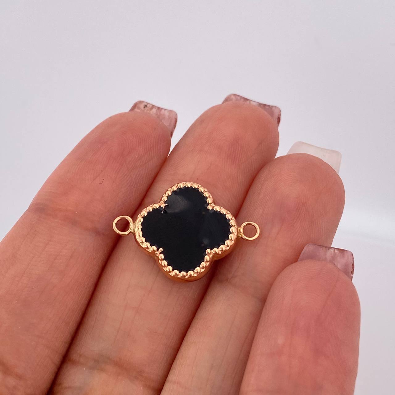 Herraje Trebol 1.25gr / 2.2cm / Oro Rosa 18K %