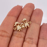 Herraje Familia Silueta 1.55gr / 2.1cm / Oro Amarillo 18K %