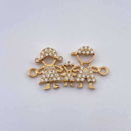 Herraje Familia Silueta 1.55gr / 2.1cm / Oro Amarillo 18K %